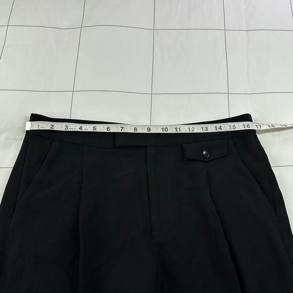 Madewell Pants Womens 8 Black Rosedale Low Rise Straight Crepe New Effortless - Picture 7 of 12